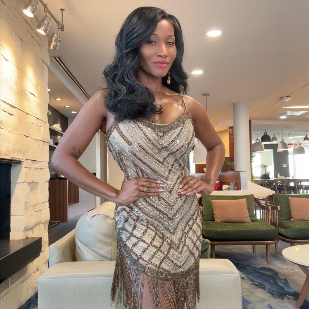 Elegant Beaded Fringe Dress